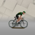 Cycliste "P" - Grimpeur - Peint